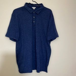 Calvin Klein short sleeve 1/4 button polo shirt.